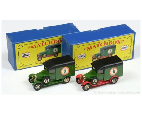 Matchbox Models of Yesteryear Code 2 issues (1) ATM05 1929 Morris Cowley Light Van "Huntley &amp; Palmers Ginger Nuts" - dark