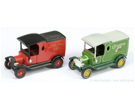 Matchbox Models of Yesteryear Y12 1912 Ford Model T colour trial pair (1) "Carnation" - green body, dark green chassis, light