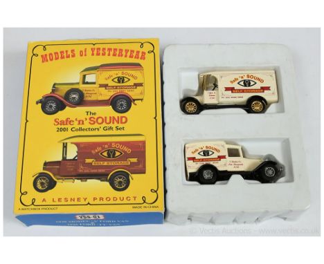 Matchbox Models of Yesteryear YCH02 (YSS01) The Safe "n" Sound 2001 collectors gift set comprising (1) Ford Model TT Van - li