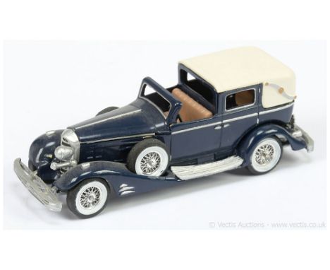 Matchbox Models of Yesteryear Y34 1933 Cadillac 452 V16 - pre-production mock-up model - lightweight resin construction - dar