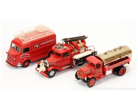 Matchbox Models of Yesteryear "Fire Engine Series" Pre-production trial models (1) YFE06 Ford AA Truck - red, chrome solid wh