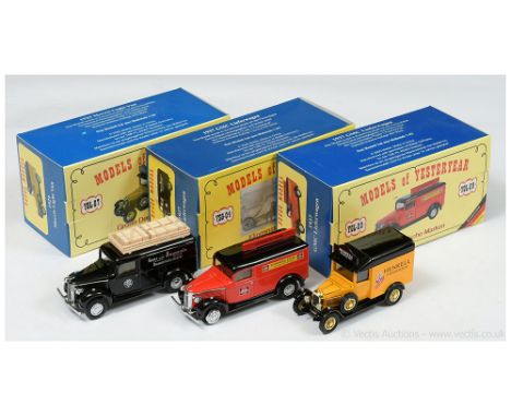 Matchbox Models of Yesteryear German Code 2 issues (1) YGL07 1929 Morris Light Van "Heinkell Trocken" - yellow body, black ro