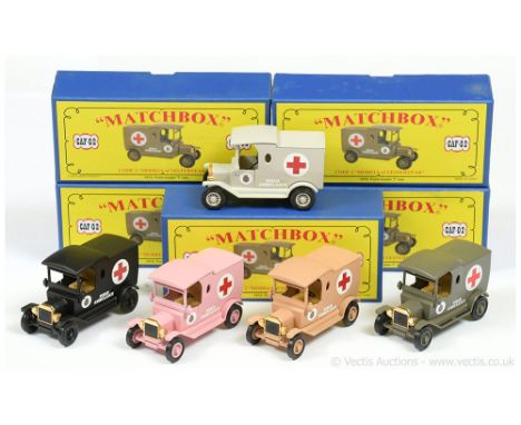 Matchbox Models of Yesteryear Code 2 issues (1) CAF02 1912 Ford Model T Ambulance - Canadian Armed Forces - military green wi