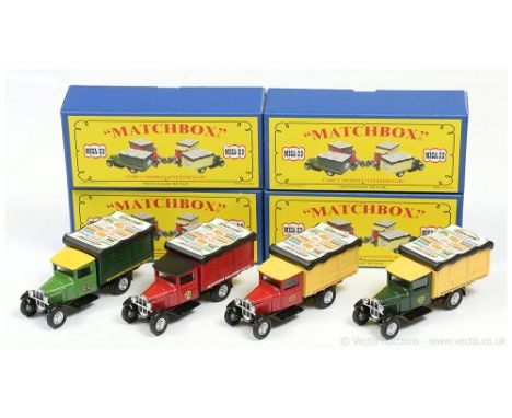 Matchbox Models of Yesteryear Code 2 issues (1) MICA 22 1932 Ford Model AA Truck "Matchbox Delivery Truck" - red body, black 