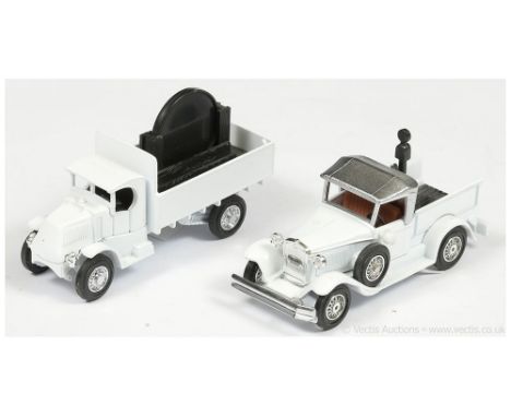 Matchbox Models of Yesteryear "Vintage Delivery Trucks" - Pre-production trial pair (1) Mack AC Truck - white, chrome parts a