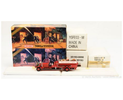 Matchbox Models of Yesteryear "Fire Engine Series" (1) YSFE01 Ahrens Fox Quad Fire Engine; (2) YSFE03 1905 Busch Self Propell