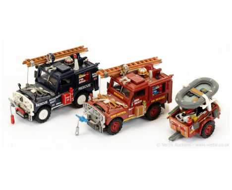 Matchbox Models of Yesteryear "Fire Engine Series" pair of late issue trial models (1) YFE28 Land Rover Royal Navy Rescue - b