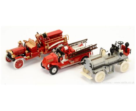 Matchbox Models of Yesteryear "Fire Engine Series" Pre-production trial group (1) Mack AC Fire Truck - red, chrome parts and 