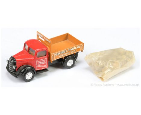 Matchbox Models of Yesteryear Y63 1939 Bedford Type KD Truck "George Farrar" - pre-production trial mock-up resin model - red