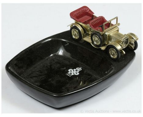 Matchbox Models of Yesteryear Giftware Series Y13 1911 Daimler - light gold plated body, maroon seats - Good with some chips 