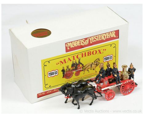 Matchbox Models of Yesteryear Code 2 issue YSB802 YS46 1880 Merryweather Steam Fire Engine "Stanford" - red with brass boiler