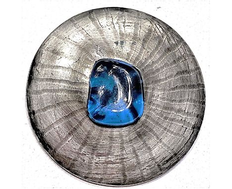 1 Early 20th century extra large size Arts and Crafts enamel button.The arts and crafts period certainly produced some wonder