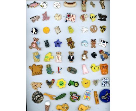 90 S/M/L early to mid 20th century assorted materials.These cards include a fabulous and scarce realistic Bakelite chunky fis