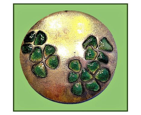 1 Large early 20th century Plique a Jour look a like button.Here is one of those fooler buttons. This one from the front almo