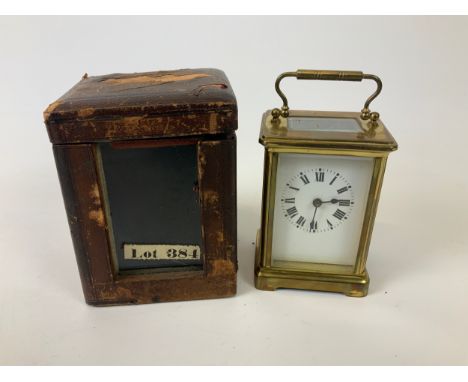 French Brass Carriage Clock 