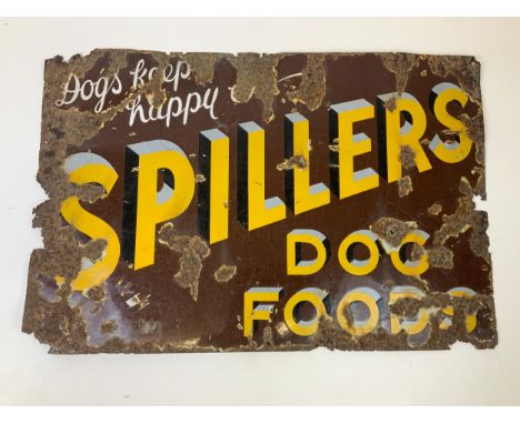 Enamel Sign - Spillers Dog Food - 76cm x 50cm