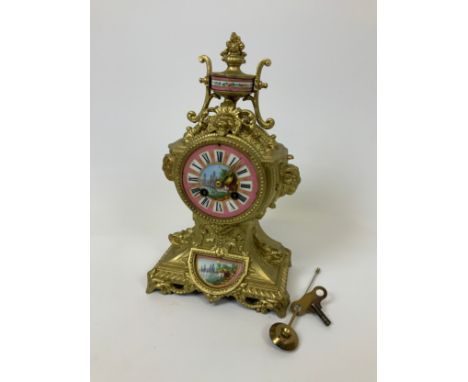 Gilt Mantle Clock 