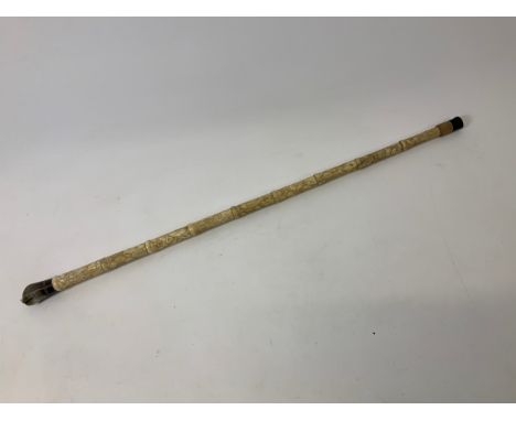 Carved Walking Stick - 89cm 