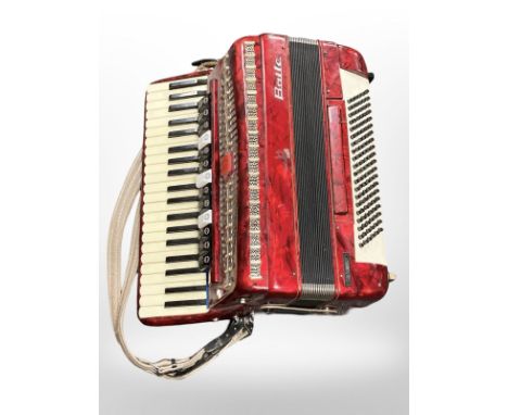 A Baile Super Champion piano accordion.
