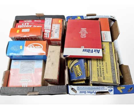 A group of vintage boxed car parts including Ferodo, as illustrated. (2 boxes)
