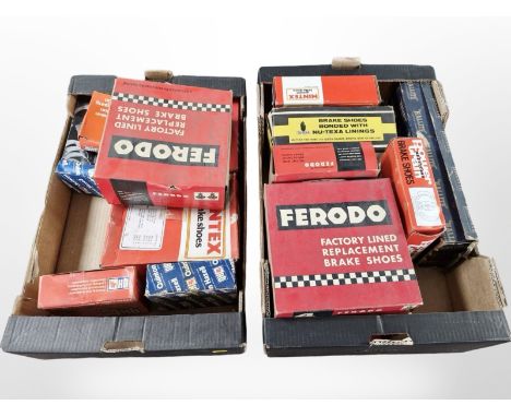 A group of vintage boxed car parts including Ferodo, as illustrated. (2 boxes)