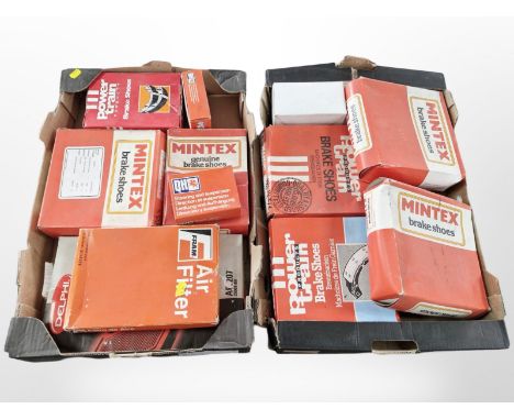 A group of vintage boxed car parts including Ferodo, as illustrated. (2 boxes)