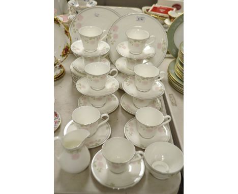 A Royal Doulton Twilight Rose tea service
