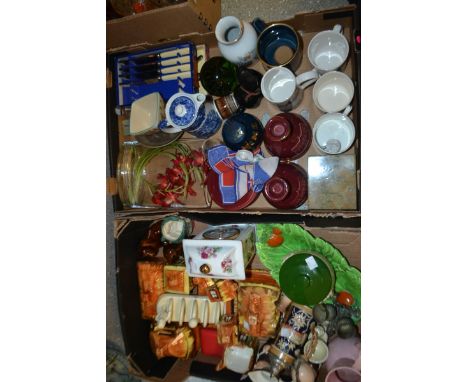 Ceramics - a Goebel Monk preserve jar and jug;  Price Kensington cottage ware;  Lurpac toast rack etc qty 