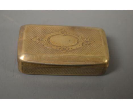 A 19th century 800 silver snuff box