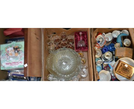 Ceramics and glass - Walther Kristallglas crystal glass cake stand decorated with flowers, boxed;  Poole pottery jug, another