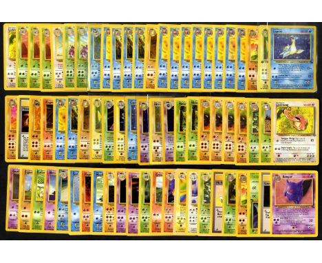 This lot contains roughly 665 cards from the vintage era sets, Base Set, Jungle, Fossil, Rocket, Gym Heroes, Gym Challenge.Un