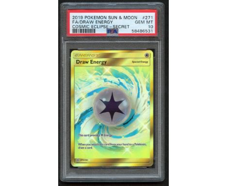 This card has been authenticated and graded by PSA and awarded a Gem Mint 10.About this card:PSA 10 Draw Energy Full Art #271