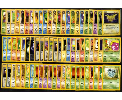 This lot contains 186 1st Edition cards from a range of vintage sets such as Jungle, Fossil, Team Rocket, Gym Heroes, Gym Cha