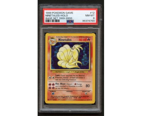 Do you think Ninetales knows how to count past 9?This card has been authenticated and graded by PSA and awarded a NM-MT 8.Gra