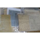 [THEATRE AUTOGRAPHS] folder of letters etc., various authors incl. W. S. GILBERT, MARIE LLOYD, Sir