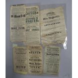 [THEATRE BROADSIDES] Theatre Royal, Drury Lane, a silk poster for performance on February 6th,