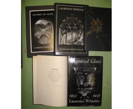 [SIGNED] WHISTLER (Laurence), The Engraved Glass of Laurence Whistler, 1952, Pictures on Glass, 1972, Scenes and Signs on Gla