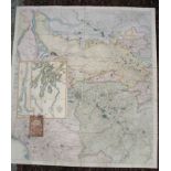 [MAPS / SCOTLAND] O. S. Sheer 39 [Glasgow & environs], sectioned, linen-backed, 1 inch to 1 mile,