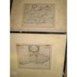 [SUSSEX & SURREY MAPS] MORDEN (Robert) "Sussex [and] "Surrey", h-col'd engr. maps, each approx. 7