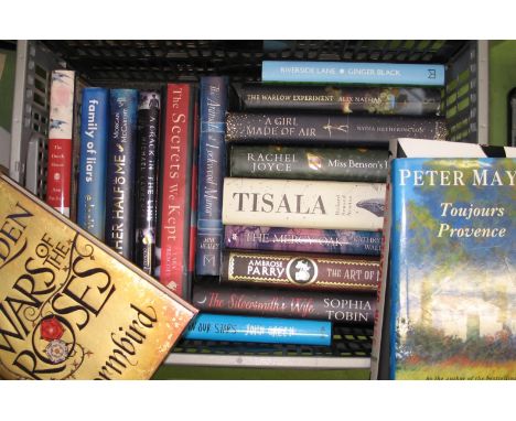 [SIGNED] Quantity of signed modern first edition fiction. (1 box).