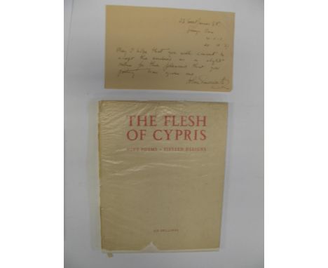 GAWSWORTH (John) The Flesh of Cypris: Nine Poems. Fifteen Designs. Poems by John Gawsworth. Designs by Frederick Carter, one 