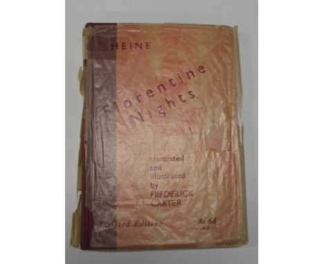 CARTER (Frederick, illustrator) &amp; HEINE (Heinrich) Florentine Nights, Translated and Illustrated by Frederick Carter, Lim