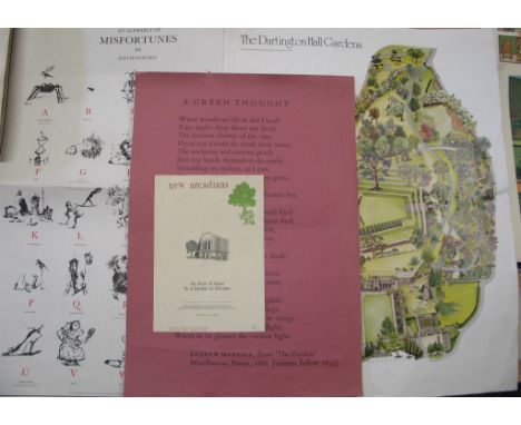 A collection of architectural blueprints and drawings, mainly relating to gardens, some from Edinburgh University School of L