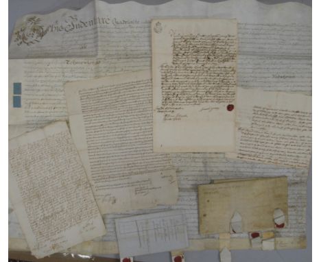 MANUSCRIPT DOCUMENTS, 17th c. &amp; later (small q.).