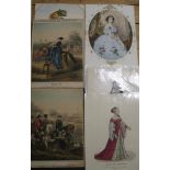 [PRINTS] COSTUME & HISTORY, 19th c. collection of lithographs by J. Brandard (1812-1863),