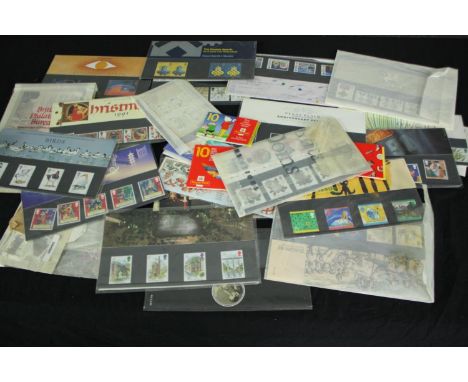 A collection of modern first issue British stamps dating from between the late 90s and early 2000s. Well preserved and housed