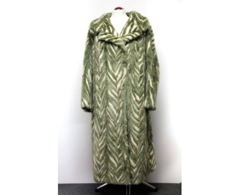 An unusual 1970's two colour mink coat.