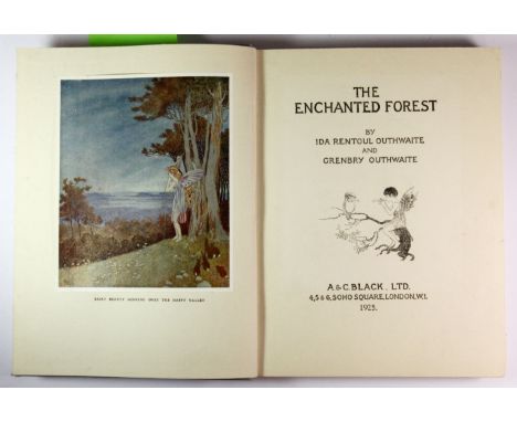 A 1925 illustrated edition of "The Enchanted Forest" by I. R. & G. Outhwaite.