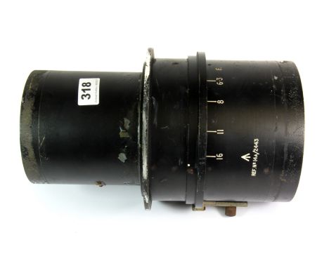 A rare original Spitfire wing camera lens, H. 28cm.