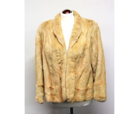 A vintage blond mink jacket.